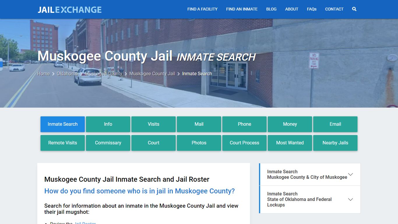 Inmate Search: Roster & Mugshots - Muskogee County Jail, OK