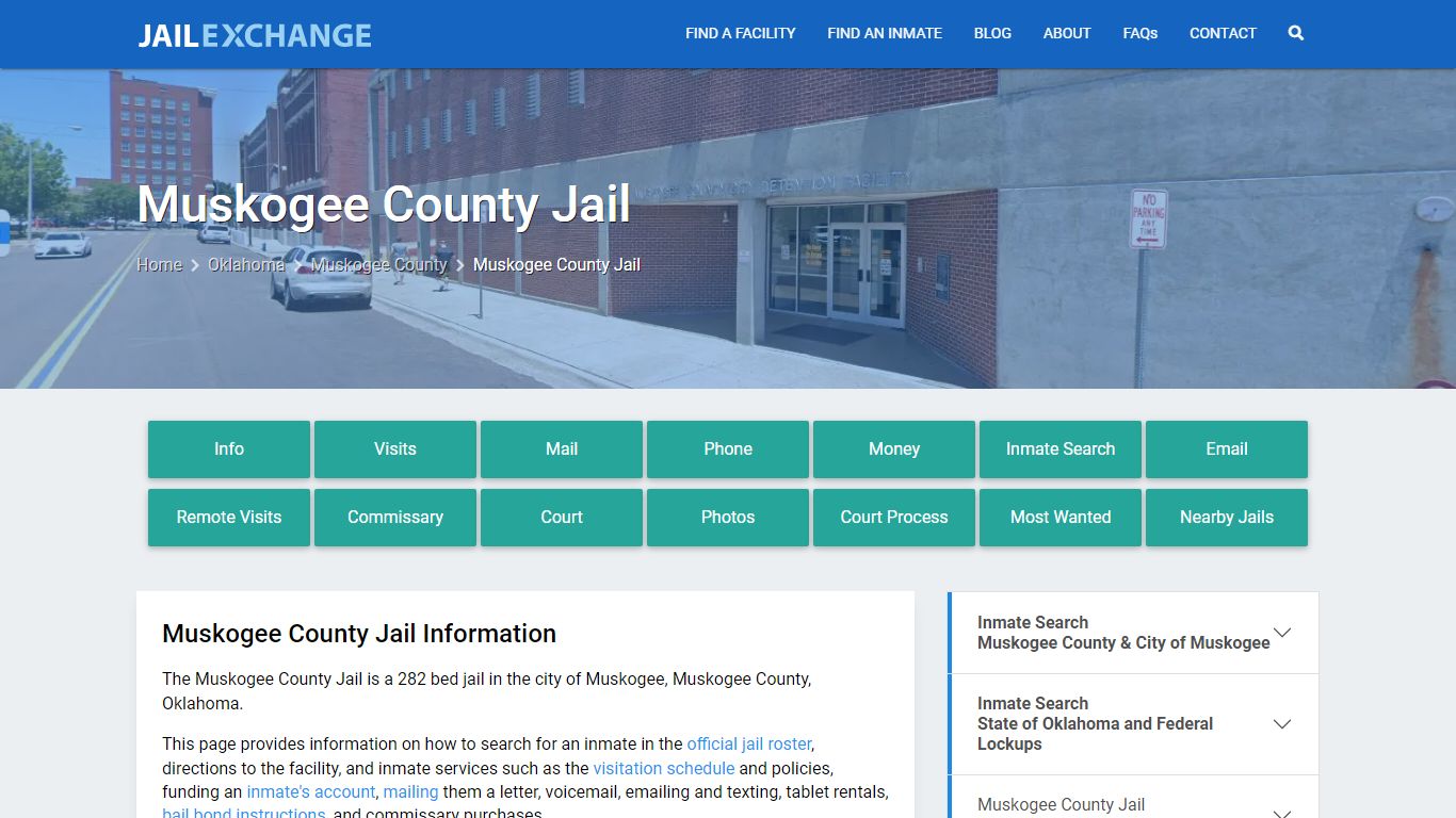 Muskogee County Jail, OK Inmate Search, Information